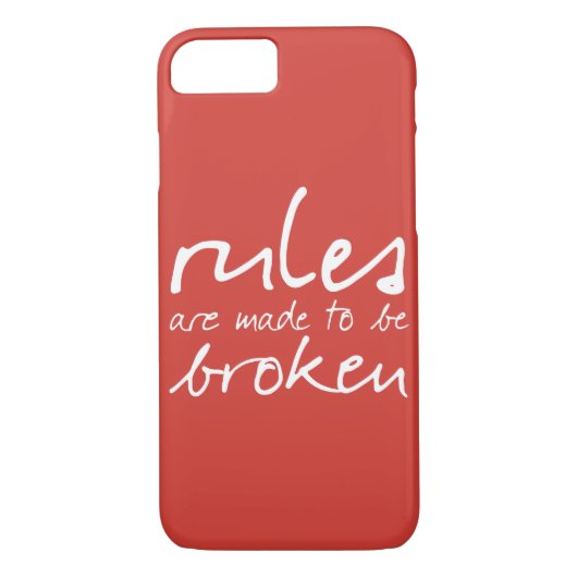 Coques Case-Mate iPhone Les règles sont faites pour être cassé iPhone 7 Co (Dos)