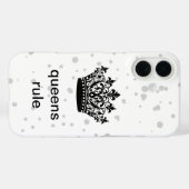 Coques Case-Mate iPhone Les Reines règnent sur la Couronne  (Verso (horizontal))