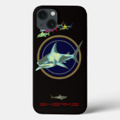 Coques Case-Mate iPhone Les requins d'inspiration marine (Verso)