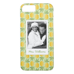 Coque Case-Mate Pour iPhone Les rétros ananas ajoutent votre photo et
