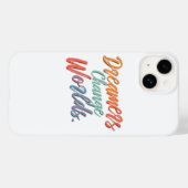 Coques Case-Mate iPhone Les rêveurs changent les mondes (Verso (horizontal))