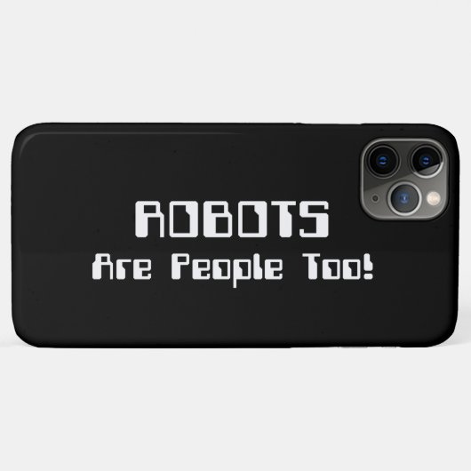 Coques Case-Mate iPhone Les ROBOTS Sont Aussi Des Gens ! (Dos (Horizontal))