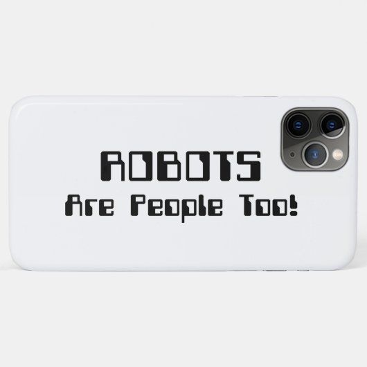 Coques Case-Mate iPhone Les ROBOTS Sont Aussi Des Gens ! (Dos (Horizontal))