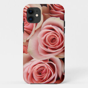 Coque iPhone 11 Les roses floraux et roses, pétales lissent comme