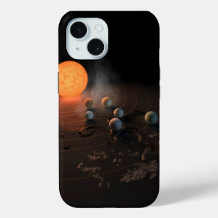 Coque Pour iPhone 15 Les Sept Planètes De Trappist-1 En Orbite Autour D