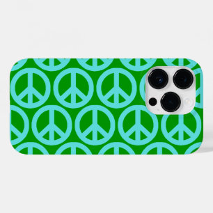 Coque Pour iPhone 14 Pro Les signes de paix turquoise