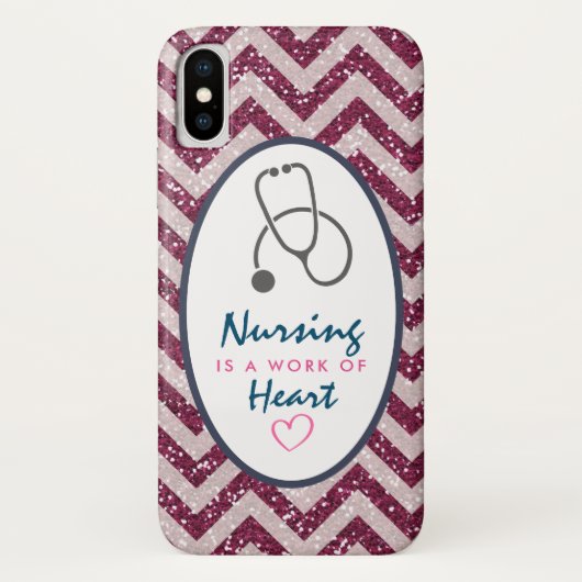 Coques Case-Mate iPhone Les soins infirmiers sont une oeuvre de Heart Sayi (Dos)