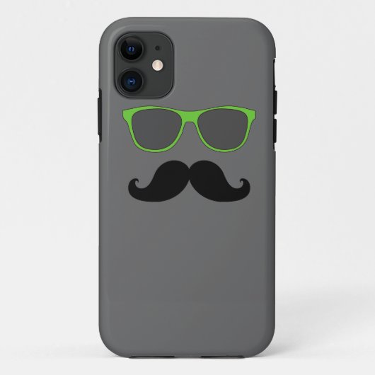 COQUES Case-Mate iPhone LES SOLEILS VERTS DE LA MUSTACHE FUNNY (Dos)