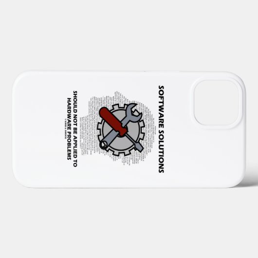 Coques Case-Mate iPhone Les solutions logicielles ne doivent pas être appl (Verso (horizontal))