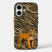 Coques Case-Mate iPhone Les Tigres à Light Brown et le Tigre (Verso)