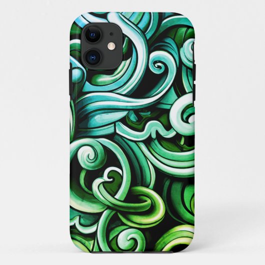 Coques Case-Mate iPhone Les torrents d'énergie verte (Dos)
