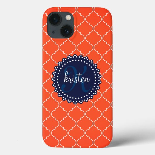 Coques Case-Mate iPhone Les tuiles oranges modernes de Bristol ont (Verso)