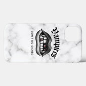 Coques Case-Mate iPhone Les vampires ne font pas de plats amusants Goth (Verso (horizontal))