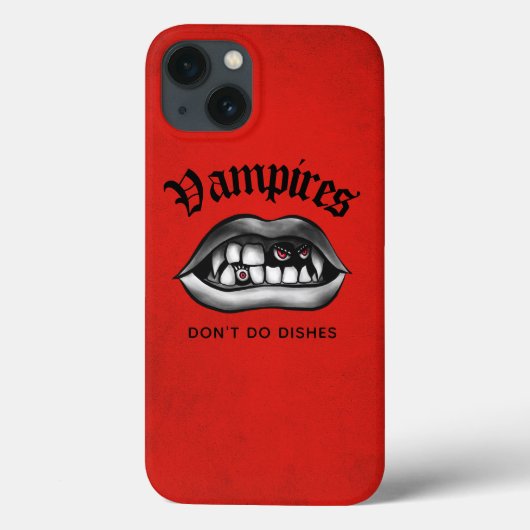Coques Case-Mate iPhone Les vampires ne font pas de vaisselle drôle Goth r (Verso)
