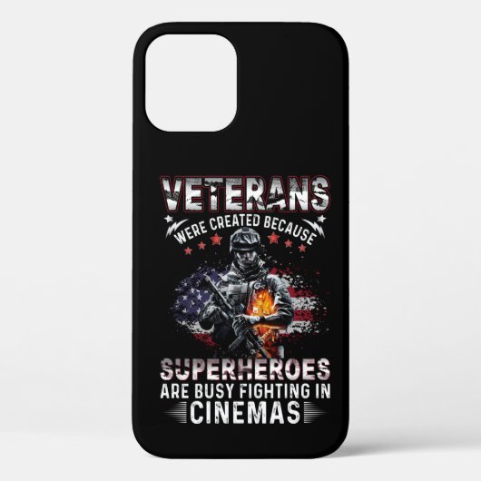 Coques Case-Mate iPhone Les vétérans parce que les super-héros sont occupé (Verso)