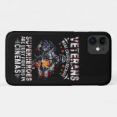 Coques Case-Mate iPhone Les vétérans parce que les super-héros sont occupé (Dos (Horizontal))
