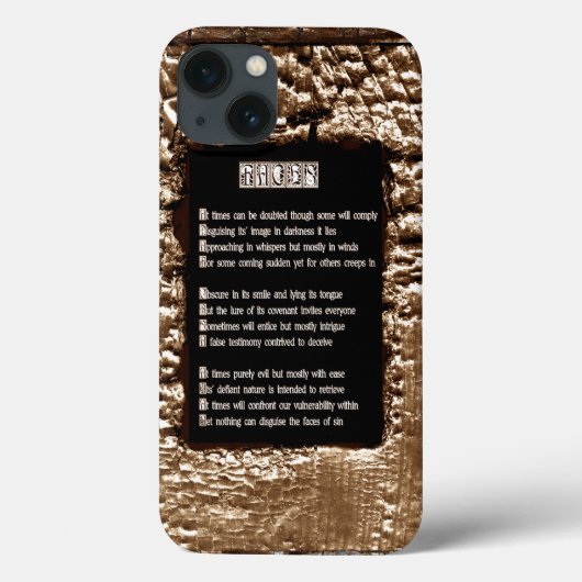 Coques Case-Mate iPhone Les visages du péché (Verso)