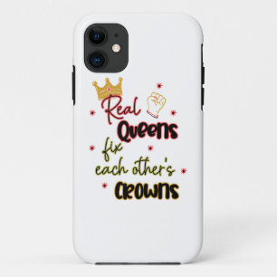 Case-Mate iPhone Case Les vraies reines réparent les couronnes de l'autr