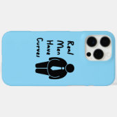 Coques Case-Mate iPhone Les vrais hommes ont des courbes (Verso (horizontal))