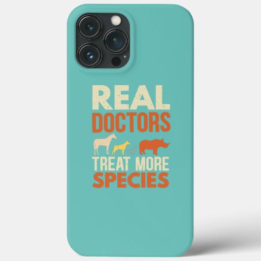 Coques Case-Mate iPhone Les vrais médecins traitent plus d'espèces Animaux (Verso)