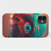 Coques Case-Mate iPhone Les yeux sanglants (Dos (Horizontal))
