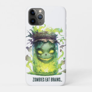 Case-Mate iPhone Case Les zombies mangent des cerveaux. Jar d'Halloween
