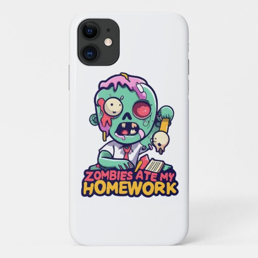Coques Case-Mate iPhone Les Zombies mangent mes devoirs (Dos)