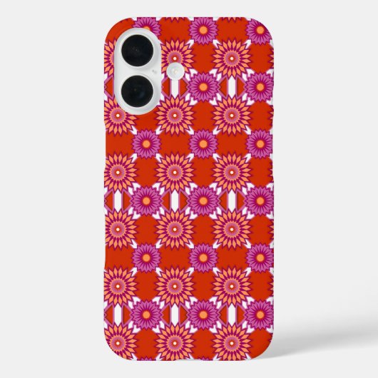 Coques Case-Mate iPhone Lesbienne orgueil / motif de fleur miroir orange (Verso)