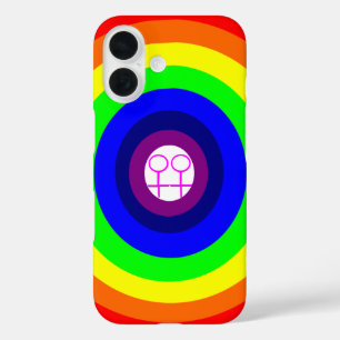 Coques iPhone 16 Lesbiennes autour d'un arc-en-ciel