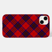 Coques Case-Mate iPhone Leslie tartan rouge bleu violet plaid (Verso (horizontal))