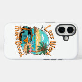 Coques Case-Mate iPhone Less Work More Beach (Verso (horizontal))