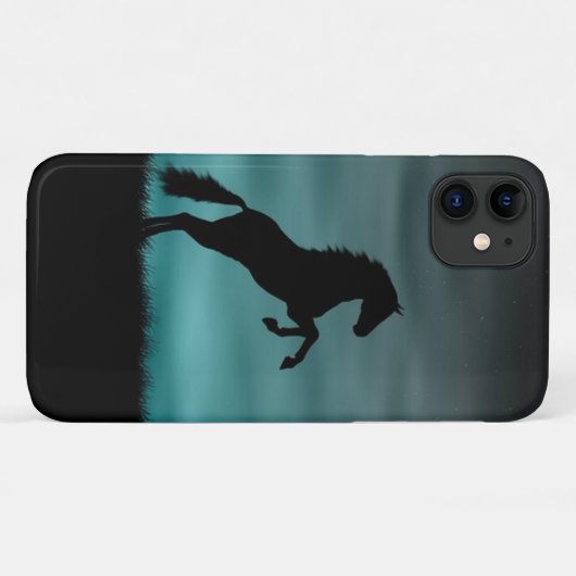 Coques Case-Mate iPhone L'étalon de galop d'élevage de chevaux (Dos (Horizontal))