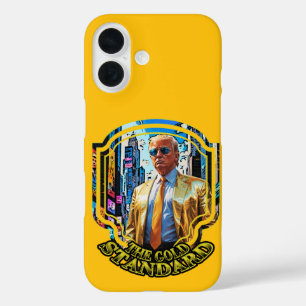 Coques iPhone 16 L'étalon or - Président Trump 2024