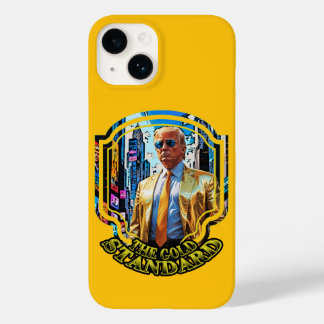 Coque Pour iPhone 14 L'étalon or - Président Trump 2024