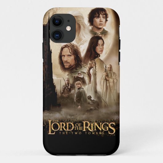Coques Case-Mate iPhone L'Éternel des Anneaux : L'affiche des deux tours (Dos)