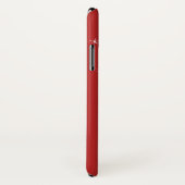 Coques Case-Mate iPhone L'étincelle de rouge et de blanc croient des (Dos/Droite)