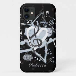 Coque Case-Mate Pour iPhone L'étoile musicale personnalisée note le motif de