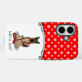 Coques Case-Mate iPhone Let's Go! Walk German Shepherd Dog (black tan) (Verso (horizontal))