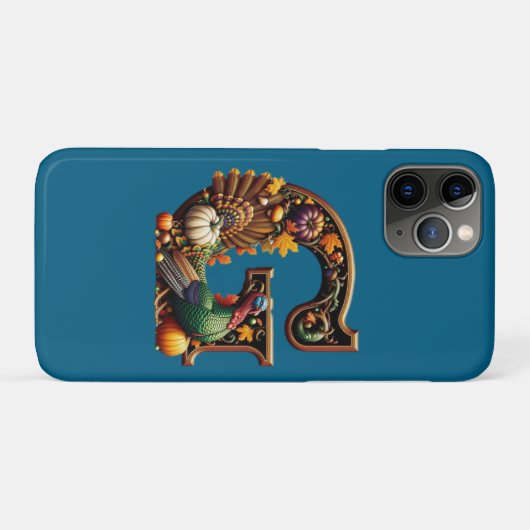 Coques Case-Mate iPhone Letter G Thanksgiving style  (Dos (Horizontal))