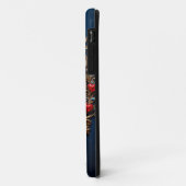 Coques Case-Mate iPhone Lettre A dorée élégante entourée de cœurs (Dos/Gauche)