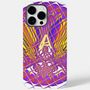 Coque Pour Pour iPhone 14 Pro Max Lettre A, logo coloré design du texte