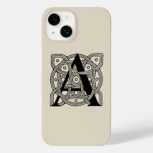 Coque Pour iPhone 14 Lettre A Monogramme Impression de nœud celtique vi