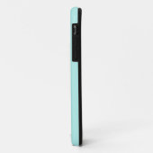 Coques Case-Mate iPhone lettre à motifs fleur F(bleu & points) Coque-Mate (Dos/Gauche)