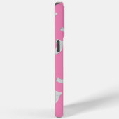 COQUES Case-Mate iPhone LETTRE ARGENT ROSE J (Verso / Droite)