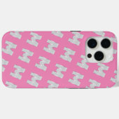 COQUES Case-Mate iPhone LETTRE ARGENT ROSE M (Verso (horizontal))