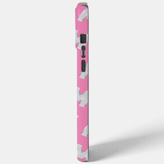COQUES Case-Mate iPhone LETTRE ARGENT ROSE M (Verso / Gauche)