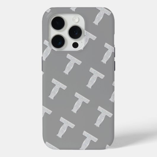 COQUES Case-Mate iPhone LETTRE ARGENT T (Verso)