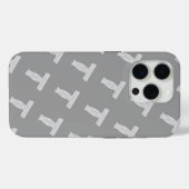 COQUES Case-Mate iPhone LETTRE ARGENT T (Verso (horizontal))