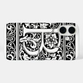 Coques Case-Mate iPhone Lettre B Monogramme Art Nouveau Médiéval (Verso (horizontal))
