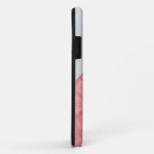 Coques Case-Mate iPhone LETTRE Batik Rose Ruddy ET Aquarelle Grise (Dos/Droite)